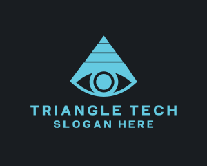 Triangle - Eye Pyramid Triangle logo design