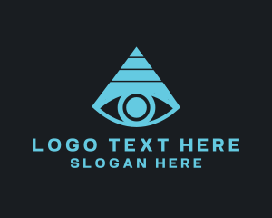 Eye Pyramid Triangle Logo