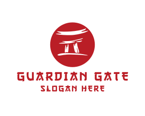 Gate - Torii Gate Japan Temple logo design