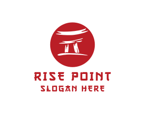 Torii Gate Japan Temple logo design