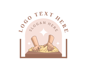 Baker - Kneading Dough Bakeshop logo design