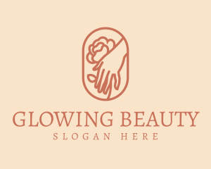 Aesthetician - Wellness Hand Flower logo design