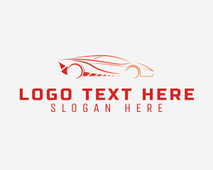 Auto Repair - Red Automotive Car logo design