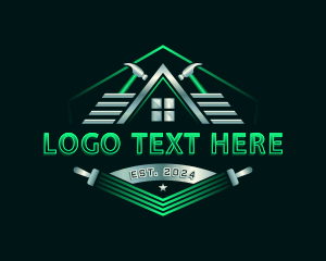 Refurbish - Hammer Roof Carpentry logo design