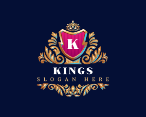 Royal Shield Crown logo design