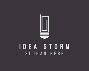 Idea Paper Clip logo design