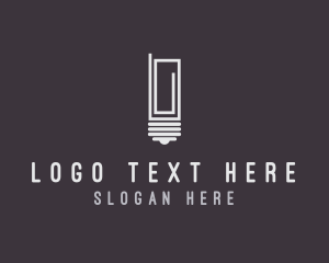 Thinking - Idea Paper Clip logo design