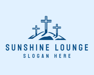 Religious Cross Worship  Logo