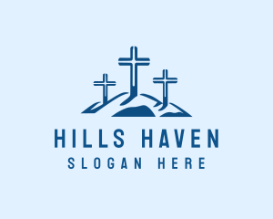 Religious Cross Worship  logo design