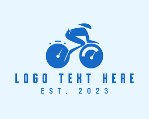 Triathlete - Cycling Tournament Bicycle logo design