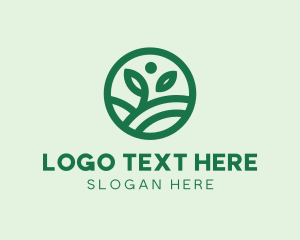 Hill - Natural Farm Hill logo design