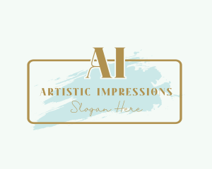 Watercolor Artist Beauty  logo design