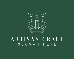 Artisanal Candle Holder logo design