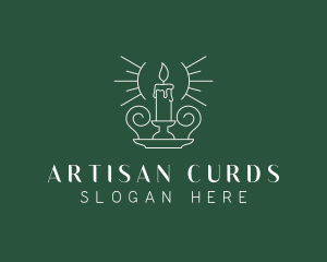 Artisanal Candle Holder logo design