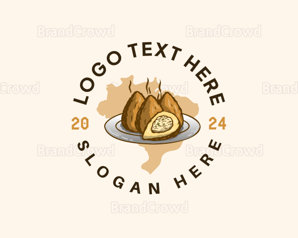 Fried Coxinha Brazil Logo