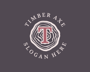 Woodworking Log Lumberjack logo design