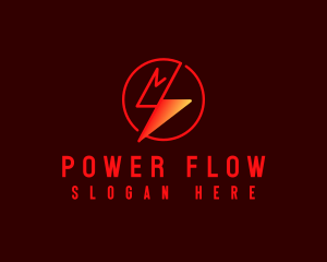 Lightning Power Energy logo design