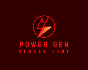 Lightning Power Energy logo design