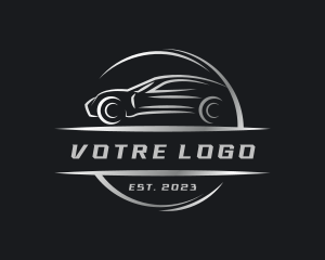 Sports Car Mechanic Garage Logo