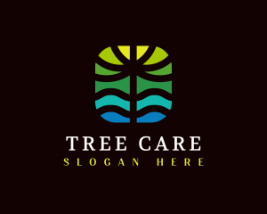 Arborist - Nature Palm Tree logo design