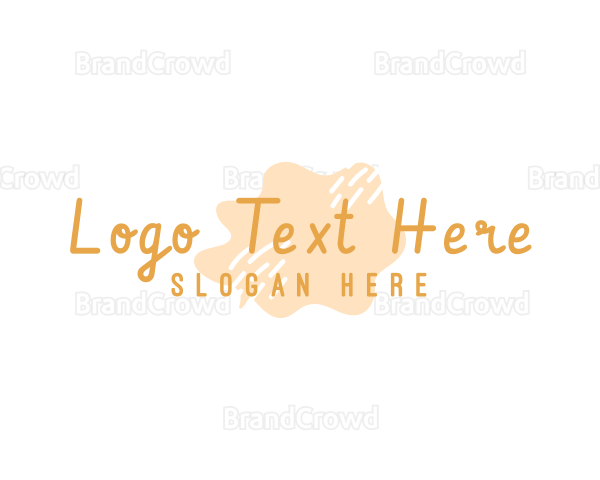 Sunny Egg Watercolor Wordmark Logo