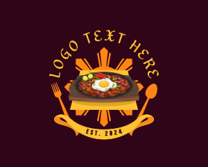 Roasted Pig - Filipino Cuisine Sisig logo design