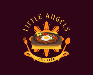 Filipino Cuisine Sisig Logo