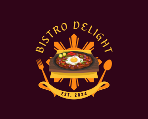 Filipino Cuisine Sisig logo design