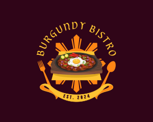 Filipino Cuisine Sisig logo design