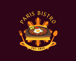 Filipino Cuisine Sisig logo design