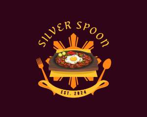 Filipino Cuisine Sisig logo design