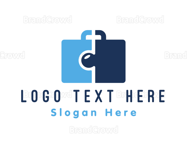 Professional Puzzle Briefcase Logo