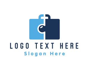 Hire - Professional Puzzle Briefcase logo design