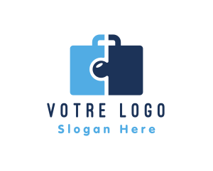 Puzzle - Professional Puzzle Briefcase logo design