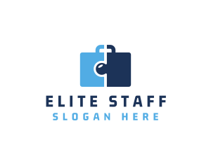 Hire - Professional Puzzle Briefcase logo design