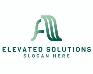 Professional Enterprise Letter A logo design