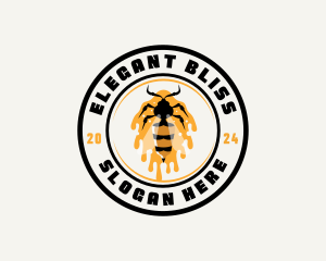 Bee Insect Honeycomb Logo