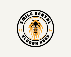 Bee Insect Honeycomb Logo