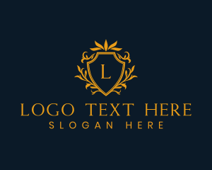 Gold - Classic Ornamental Crest logo design