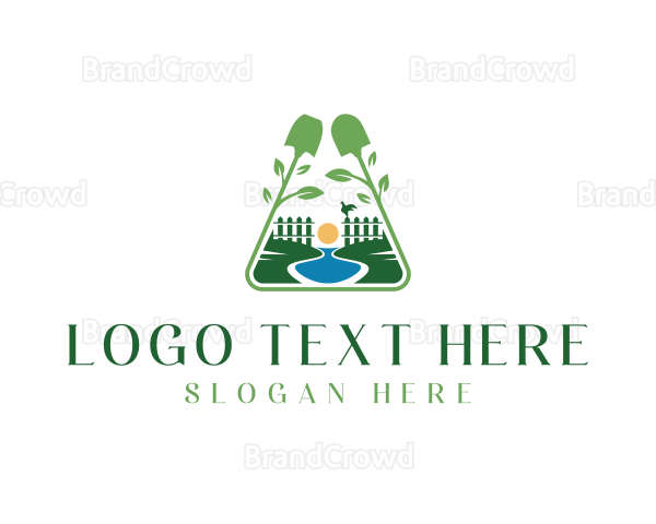 Shovel Lawn Garden Logo