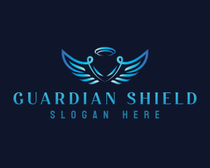 Guardian - Holy Angel Wings logo design