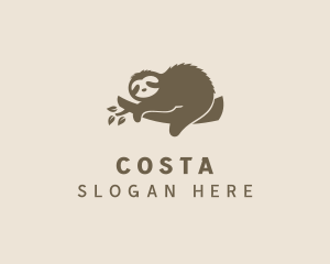 Sloth Wildlife Zoo logo design