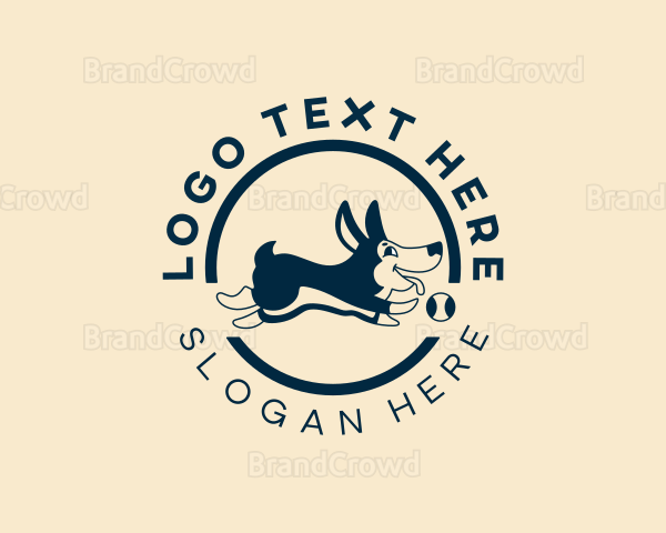 Dog Ball Pet Shop Logo