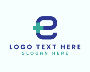 Emergency Care - Medical Pharmacy Letter E logo design