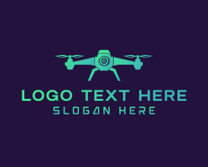 Videography - Futuristic Videography Drone logo design