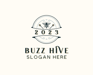 Natural Honey Bee logo design