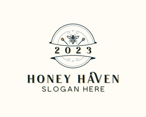 Beekeeper - Natural Honey Bee logo design