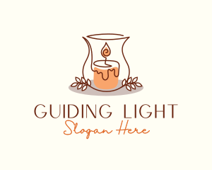 Scented Candle Decor logo design