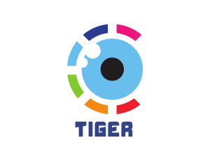 Colorful Eye Ball Logo