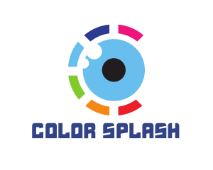 Colorful Eye Ball logo design